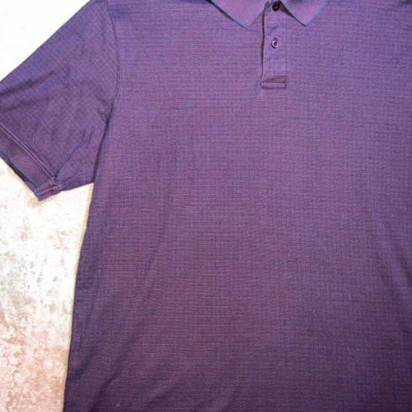 David Taylor‎ Collection Men XLT Burgundy 2 Button Short Sleeve Golf Polo (B) - Picture 2 of 6